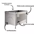 Vauvan matkasänky Emma Basic Harmaa ominaisuudet. - Resesängar - 09825005 - 2