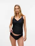 Äitiysuimapuku Mamalicious Louisa Black, kasvavalle vatsalle on hyvin tilaa. - Mamma-badkläder - 20021665 - 2