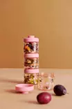 Liewood Dominique vauvan ruokarasiat 4 kpl, 100ml, Cherry heart/Rosey pinottuna - Mellanmålspåsar, matlådor och snackskoppar - 20632-2785 - 2