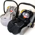 Lämpöpussi Nordbaby Mity Grey ja Black kaukalossa lapsella. - Åkpåsar för barnvagn - 263105 - 5
