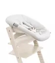 Stokke Tripp Trapp Newborn Set Vanilla White kiinni tuolissa. - Matstolar för barn - 526105 - 2