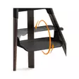 Syöttötuoli Stokke Clikk Bamboo Black/Warm Brown, jalkatuki säätyy kahteen eri asentoon. - Matstolar för barn - 695805 - 3