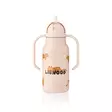 Liewood juomapullo Kimmie 250 ml Tiger/Sandy -kuosilla. - Vattenflaskor och flaskor med sugrör - 19618-2795 - 3