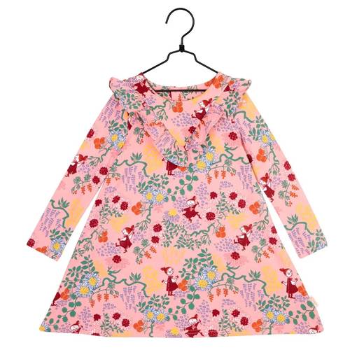 Roosan v=C3=A4rinen Muumi mekko frilla koristein. - Kjolar och klänningar - 72577515 - 1