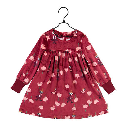 Muumi Tulppaanit Mekko tummanpunainen. - Kjolar och klänningar - 72577585 - 1