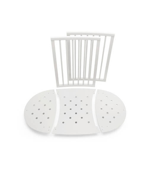 Valkoiset lis=C3=A4palat Stokke Sleepi Mini s=C3=A4nkyyn. - Spjälsängar och barnsängar - 221905 - 1