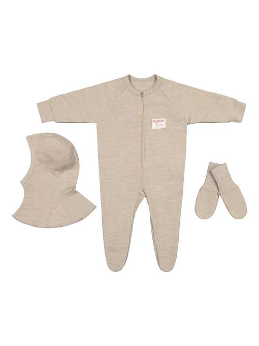 Ruskovilla ulkoilusetti vauvalle - Fleecedräkter, yllekläder och Ruskovilla - 1005 - 1