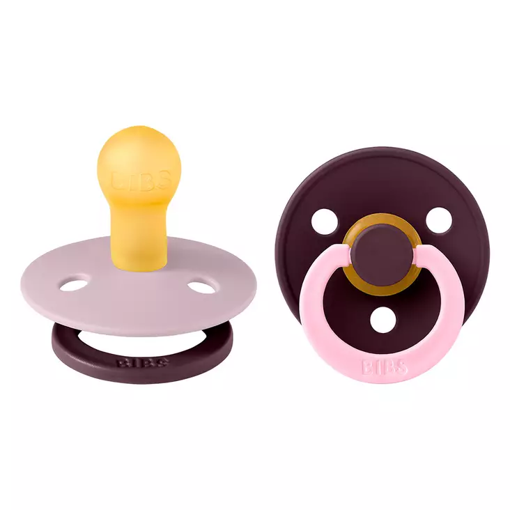 Bibs luonnonkumitutti 2 kpl 0-6kk Dusky Lilac/Plum Studio Collection. - Nappar och napphållare - 11028105 - 1