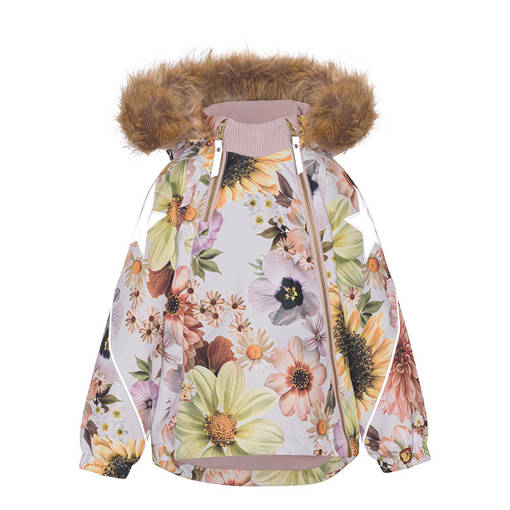 Molo talvitakki Hopla Fur Retro Flowers. - Barn vinterjackor - 5W233246855 - 1