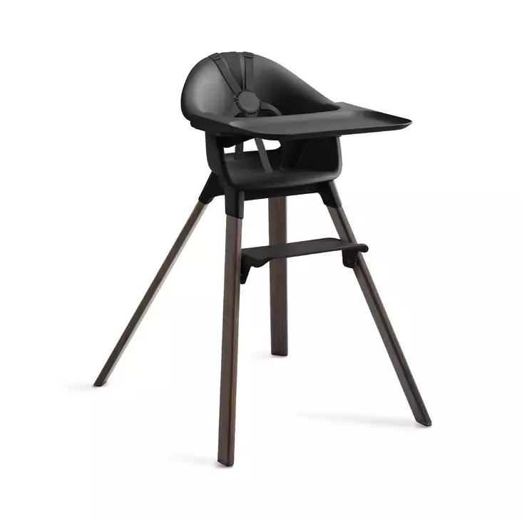 Syöttötuoli Stokke Clikk Bamboo Black/Warm Brown. - Matstolar för barn - 695805 - 1