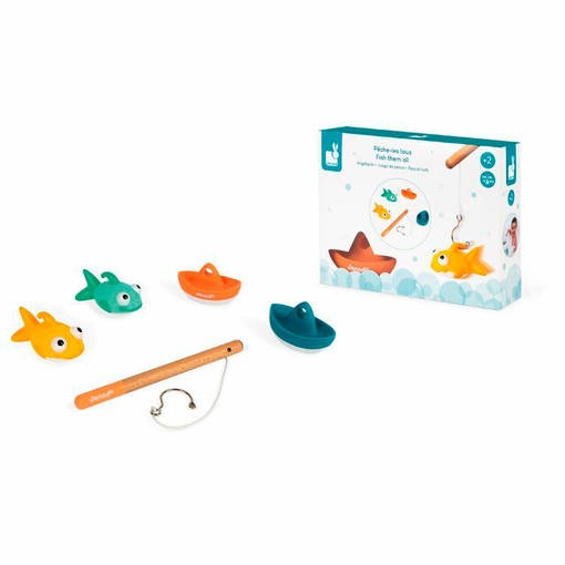 Janod Kalastajan kylpylelut ja pakkaus. - Badleksaker och badtermometrar - J04715 - 1