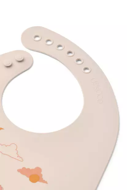 Liewood Tilda ruokalappu Dream Ecru on pehme=C3=A4=C3=A4 silikonia. - Haklappar - 15128-2336 - 2