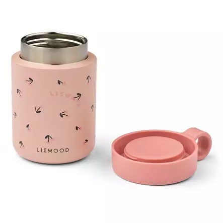 Liewood Kiani eväsrasia Mini Cherry heart/Rosey pitää ruuat kylmänä tai kuumana. - Mellanmålspåsar, matlådor och snackskoppar - 19960-2786 - 2
