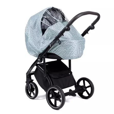 Sadesuoja vaunuun Nordbaby Universal Mint Dotty. - Regnskydd till vagnar och barnvagnar - 293456 - 1