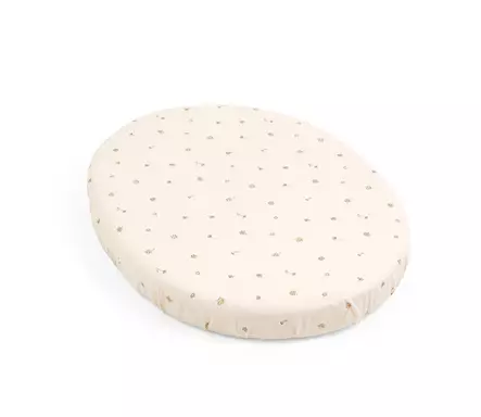 Stokke muotolakana Sleepi Miniin V3 Flower Ecru OCS. - Påslakan och underlakan - 683006 - 1