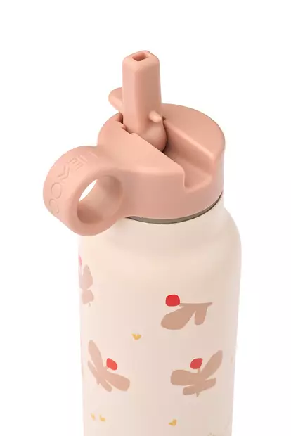 Liewood juomapullo Falk 350 ml Butterfly/Apple blossom, sporttikorkilla. - Vattenflaskor och flaskor med sugrör - 19617-2606 - 2
