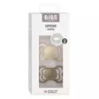 Bibs Supreme silikonitutti 2 kpl 6-18kk, Vanilla/Dark Oak pakkaus. - Nappar och napphållare - 260336 - 2