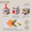 Taf Toys aktiviteettilelu Pop up Tissue Box, sisältää 9 organza-liinaa. - Skallror, greppleksaker och bollar - 285716 - 4