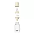 Bibs Baby Bottle tuttipullo silikoninen 150 ml Ivory suppilolla ja mai=
tolukolla. - Nappflaskor och flasknappar - 50161216 - 4