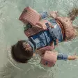Little Dutch Paddle pal Ocean World lapsella altaassa. - Badleksaker - LD2016366 - 4