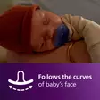 Avent Tutti Curved Soothie 0-6kk vauvalla. - Nappar och napphållare - 03709926 - 2