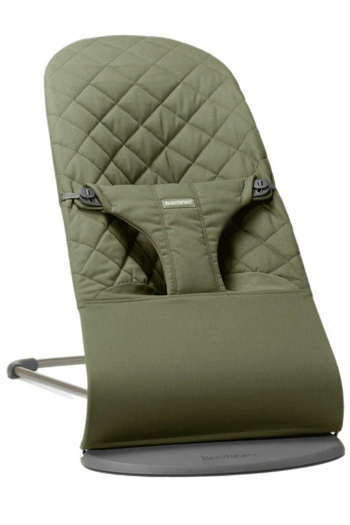 BabyBj=C3=B6rn Bouncer Bliss sitteri Woven, Dark Green. - Babysittrar - BB006046 - 1