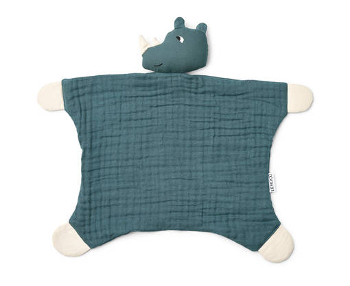 Liewood Addison uniriepu Rhino v=C3=A4riss=C3=A4 while blue. - Mjukisdjur och snuttefiltar - 17450-1386 - 1