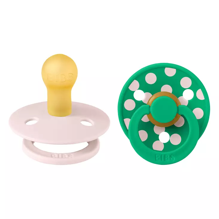 Bibs luonnonkumitutti 2 kpl 0-6 kk Petal/Cactus Studio Collection. - Nappar och napphållare - 11034106 - 1