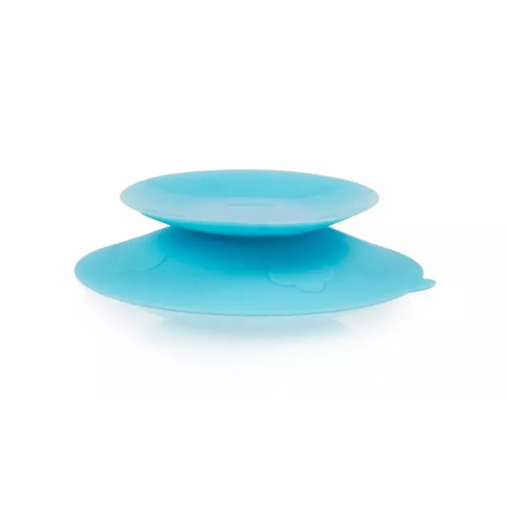 Kidsme Stay-in-Place imukuppi lautasille Aqua. - Tallrikar och skålar - 149160486 - 1
