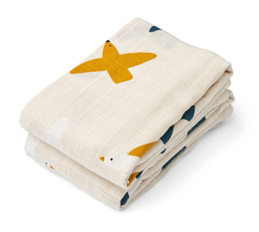 Liewood Lewis harsoliinat birds/sea shell. - Muslinfilt - 18149-1546 - 1