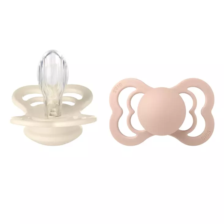 Bibs Supreme silikonitutit Ivory/Blush. - Nappar och napphållare - 260216 - 1
