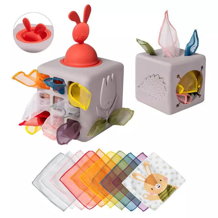 Taf Toys aktiviteettilelu Pop up Tissue Box. - Skallror, greppleksaker och bollar - 285716 - 1