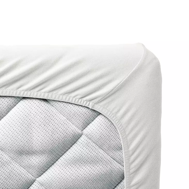 Tinynord bambu muotolakana pinnasänkyyn White 60x120 cm. - Påslakan och underlakan - 305006 - 1