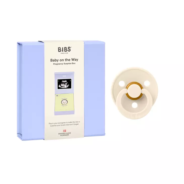Bibs Lahjapakkaus, Baby on the way Ivory. - Nappar och napphållare - 7500146 - 1