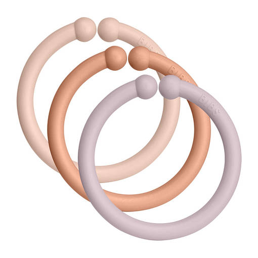 Bibs loops kiinnitysrenkaat v=C3=A4riss=C3=A4 Blush, peach, dusky lila=
c. - Vagnsgardiner och fästringar - 900236 - 1