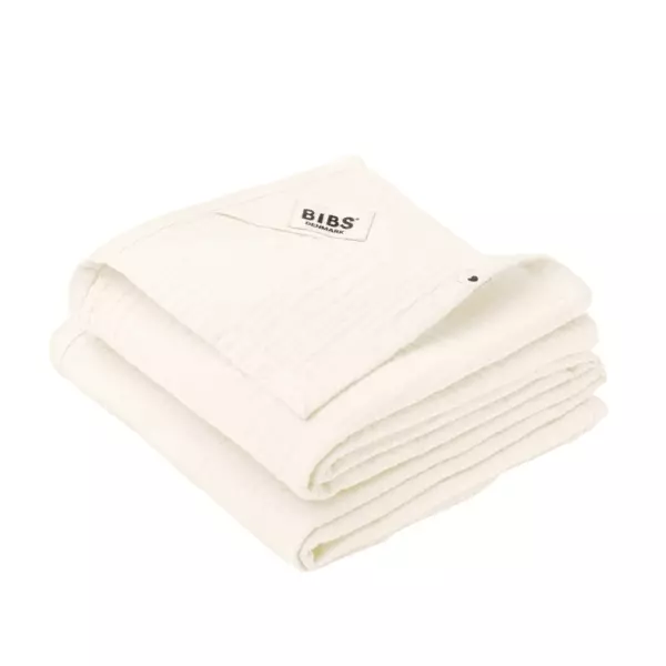 Bibs harsoliinat 2-pack, luomupuuvillaa Ivory - Muslinfilt - 9401216 - 1
