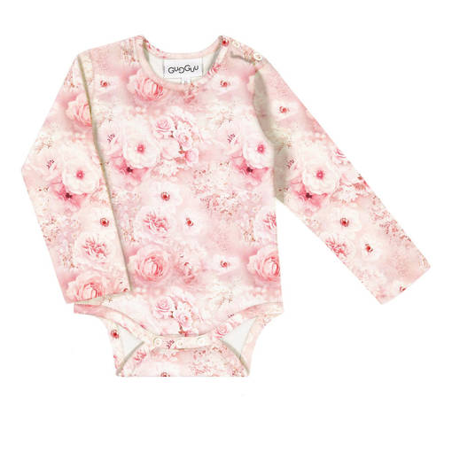 Gugguu Print Baby Bodysuit Powderrose. - Bodys och tröjor - GUGBP000116 - 1