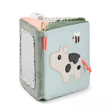 Puuhalelu Done By Deer taittuva peili Tiny Farm Colour Mix. - Skallror, greppleksaker och bollar - 4853217 - 1