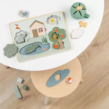 Palapeli Done By Deer layer puzzle, ensipalapeli lapselle. - Träleksaker - 4854917 - 2