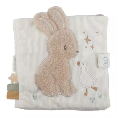 Little Dutch pehmoinen puuhakirja Newborn Naturals. - Skallror, greppleksaker och bollar - LD8407 - 1