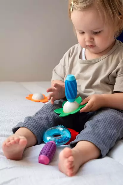 SmartMax Magneettiset aistihelistimet Kukat yli 12 kk ikäisille lapsille. - Skallror, greppleksaker och bollar - SMX247 - 2