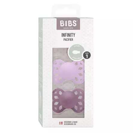 Bibs Infinity silikonitutti Violet Sky/Mauve pakkaus. - Nappar och napphållare - 265117 - 2