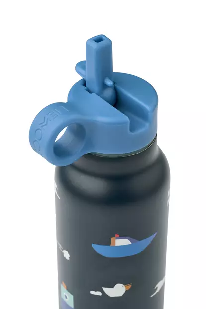Liewood juomapullo Falk 350 ml Sailing/Classic navy, sporttikorkilla. - Vattenflaskor och flaskor med sugrör - 19617-2617 - 2