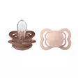 Bibs Supreme silikonitutti 2 kpl 0-6kk, Woodchuck/Blush. - Nappar och napphållare - 160337 - 1