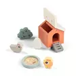 Done By Deer Tiny Farm Playset Clucky Colour Mix, 6-osaa. - Träleksaker - 4654037 - 3