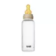 Bibs Baby Bottle Glow tuttipullo 270 ml Vanilla Glow, luonnonkumisella tuttiosalla. - Nappflaskor och flasknappar - 5017257 - 3