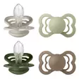 Bibs Supreme 4-pack silicone 6-18kk Sand/Sage/Hunter Green/Dark Oak. - Nappar och napphållare - 260437 - 1
