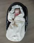 Easygrow Lyng kevyt lämpöpussi Teddy Ivory kaukalossa. - Åkpåsar för babyskydd - 304577 - 4