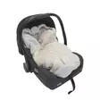 Easygrow Lyng kevyt lämpöpussi Teddy Ivory, sopii lähes kaikkiin kaukaloihin. - Åkpåsar för babyskydd - 304577 - 6
