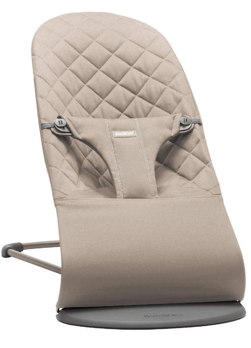 BabyBj=C3=B6rn Bouncer Bliss sitteri Woven, Sand Grey. - Babysittrar - BB006217 - 1